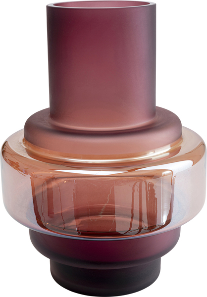 Vaso Rosie in vetro viola