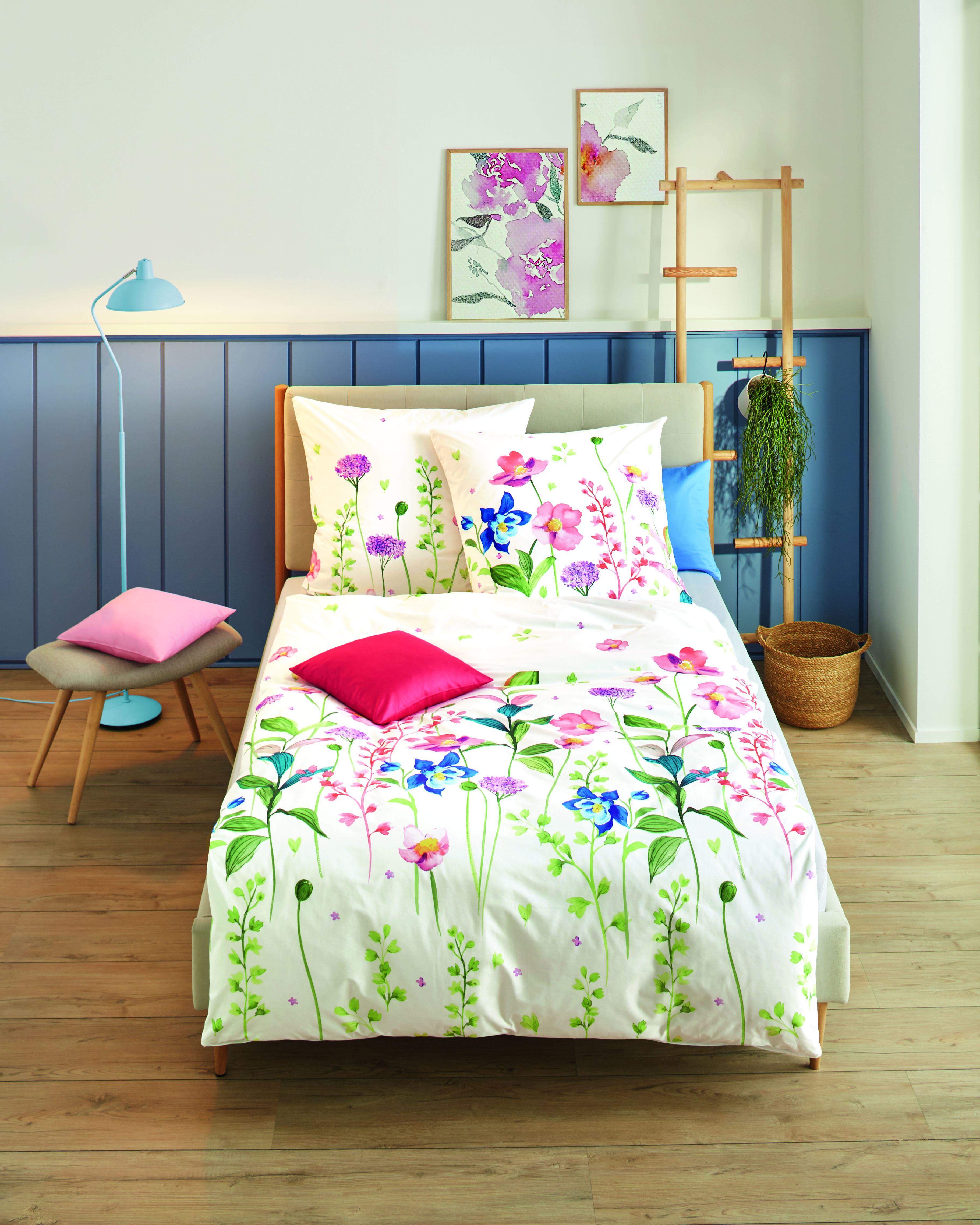 Biancheria da letto Summer Meadow in cotone colorato