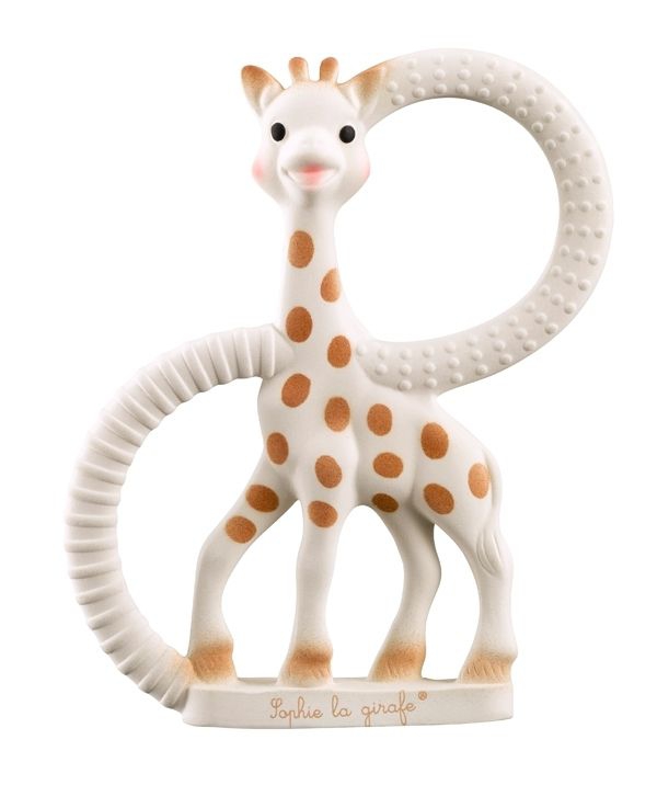 Beißring Sophie la girafe weiß braun Naturkautschuk