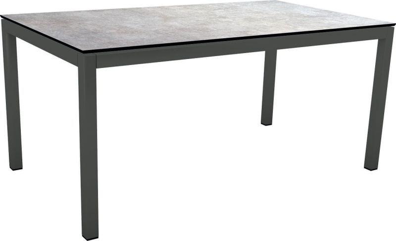 Outdoor Tavolo classico grigio HPL alluminio