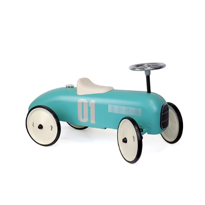 Rutschfahrzeug Vintage blau Metall