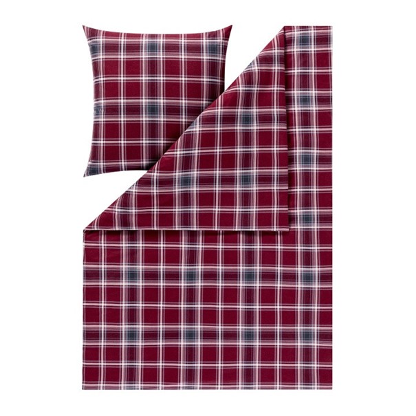 Bettwäsche Quirin Jersey rot Baumwolle