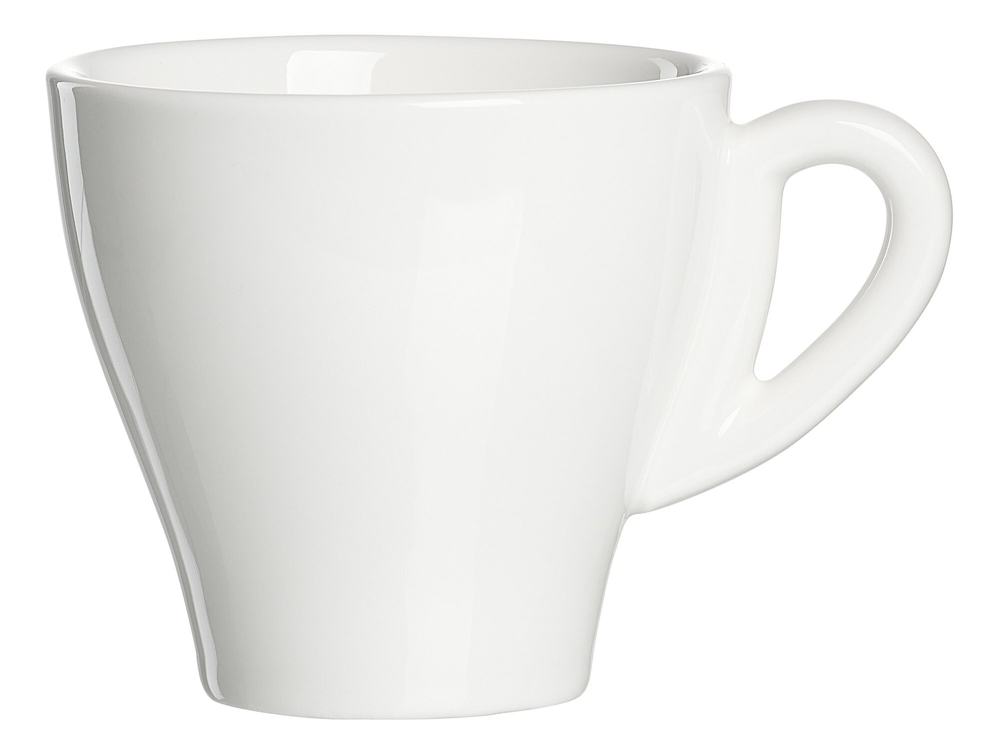 Doppel-Espresso-Obertasse Bari Weiß Porzellan