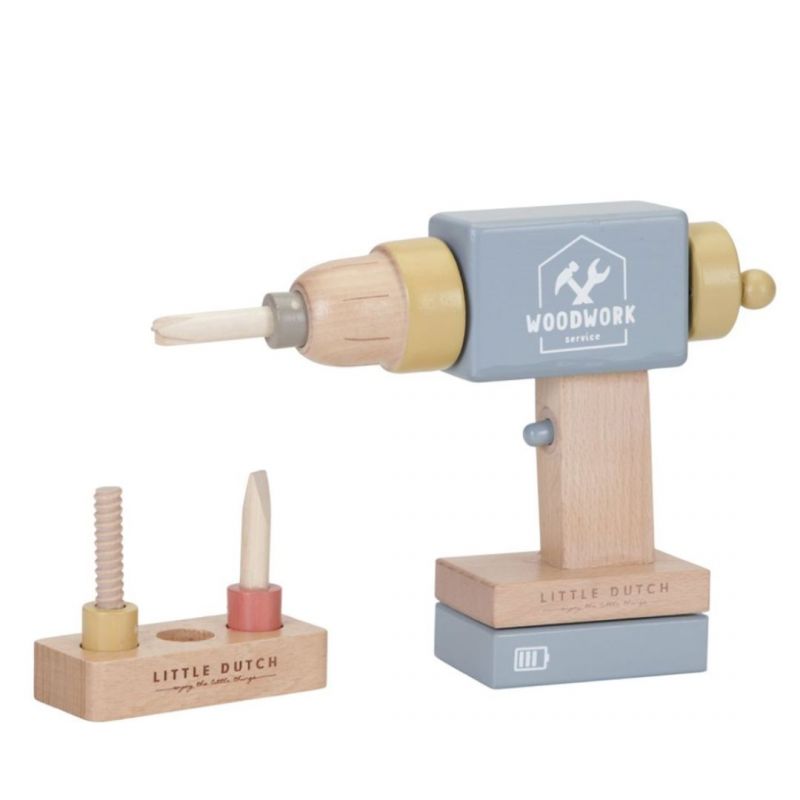 Holz-Spielzeugbohrer Little Dutch mehrfarbig Holz