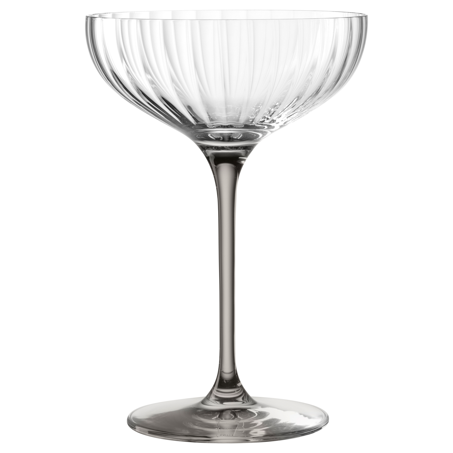 Bicchiere da champagne POESIA grigio morbido