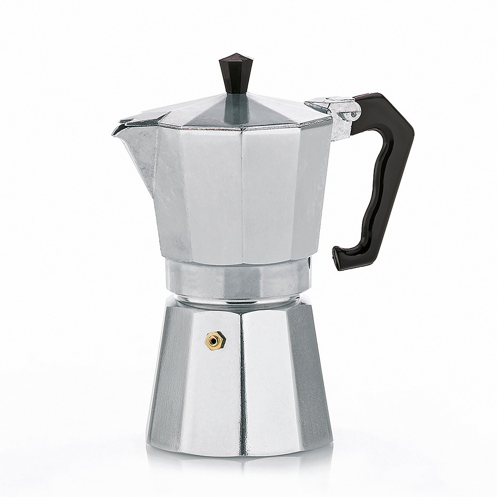 Espressobereiter Italia silber matt Aluminium