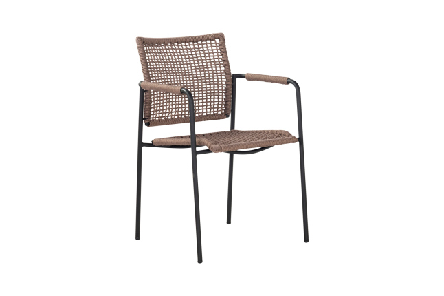 Outdoor Stuhl Erro beige Stoff Stahl