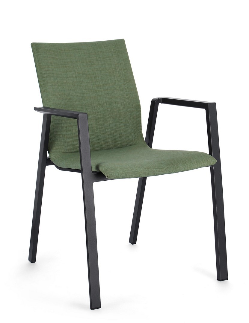 Outdoor Stuhl Odeon grün Alu Olefin