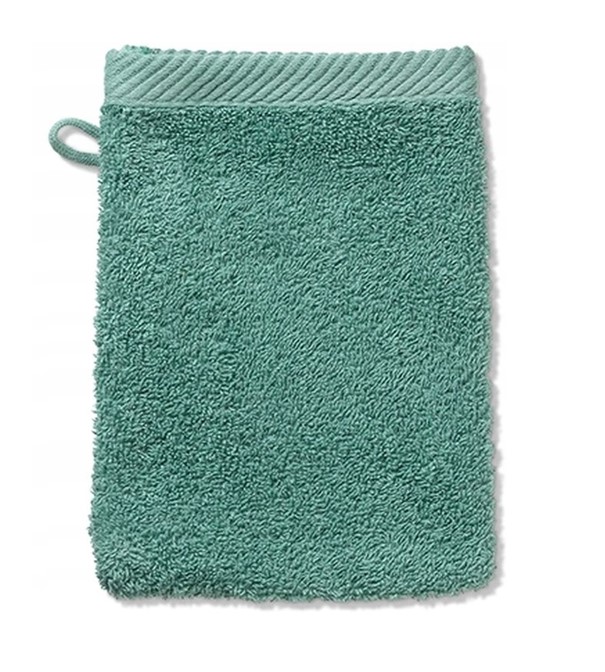 Guanto di lavaggio Ladessa verde giada 100% cotone