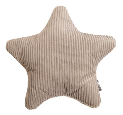 Cuscino Star Riga in poliestere color tortora