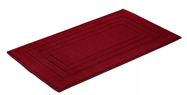 Badeteppich VOSSEN FEELING rot Frottee