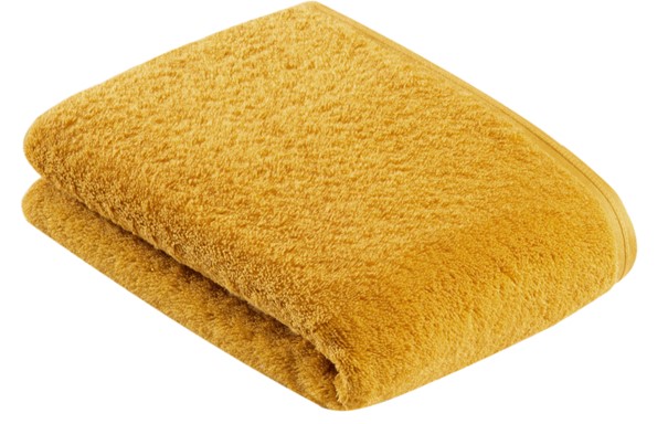 Duschtuch Vegan Life gelb Frottee