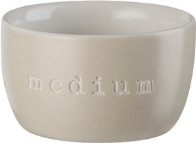 Eierbecher medium HEY! New Bone China taupe