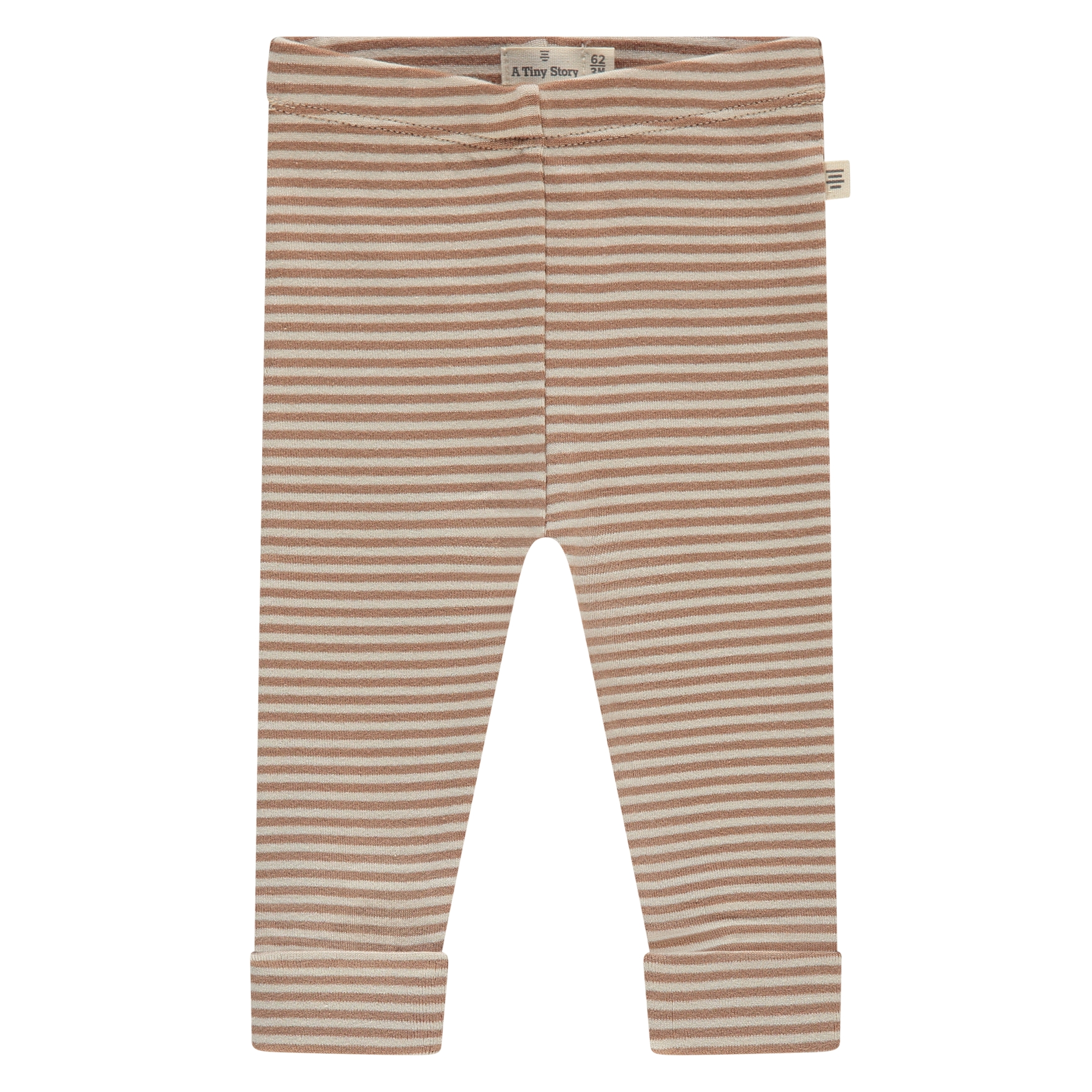 Pantalone Baby A Tiny Story marrone in cotone modal spandex