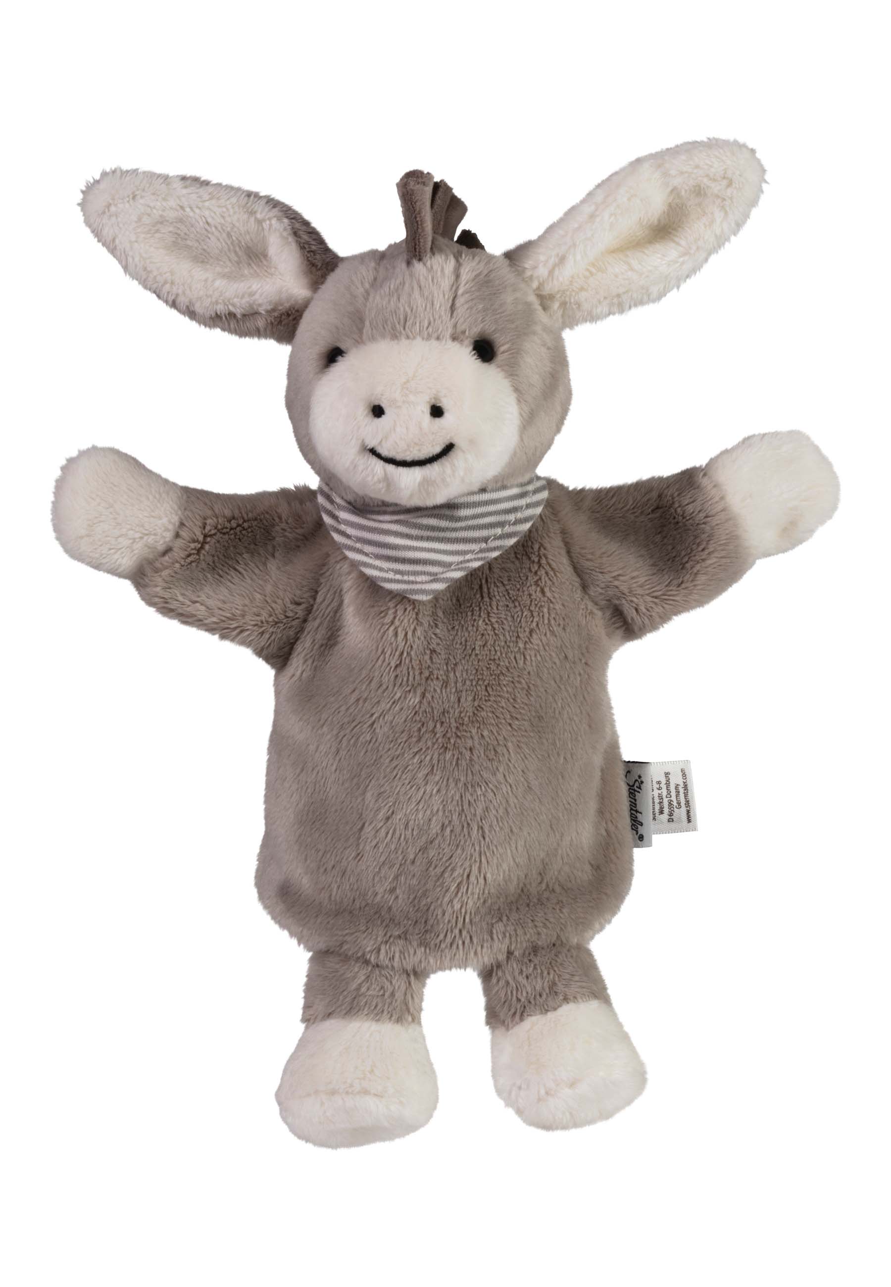 Kinder Handpuppe grau Unisex