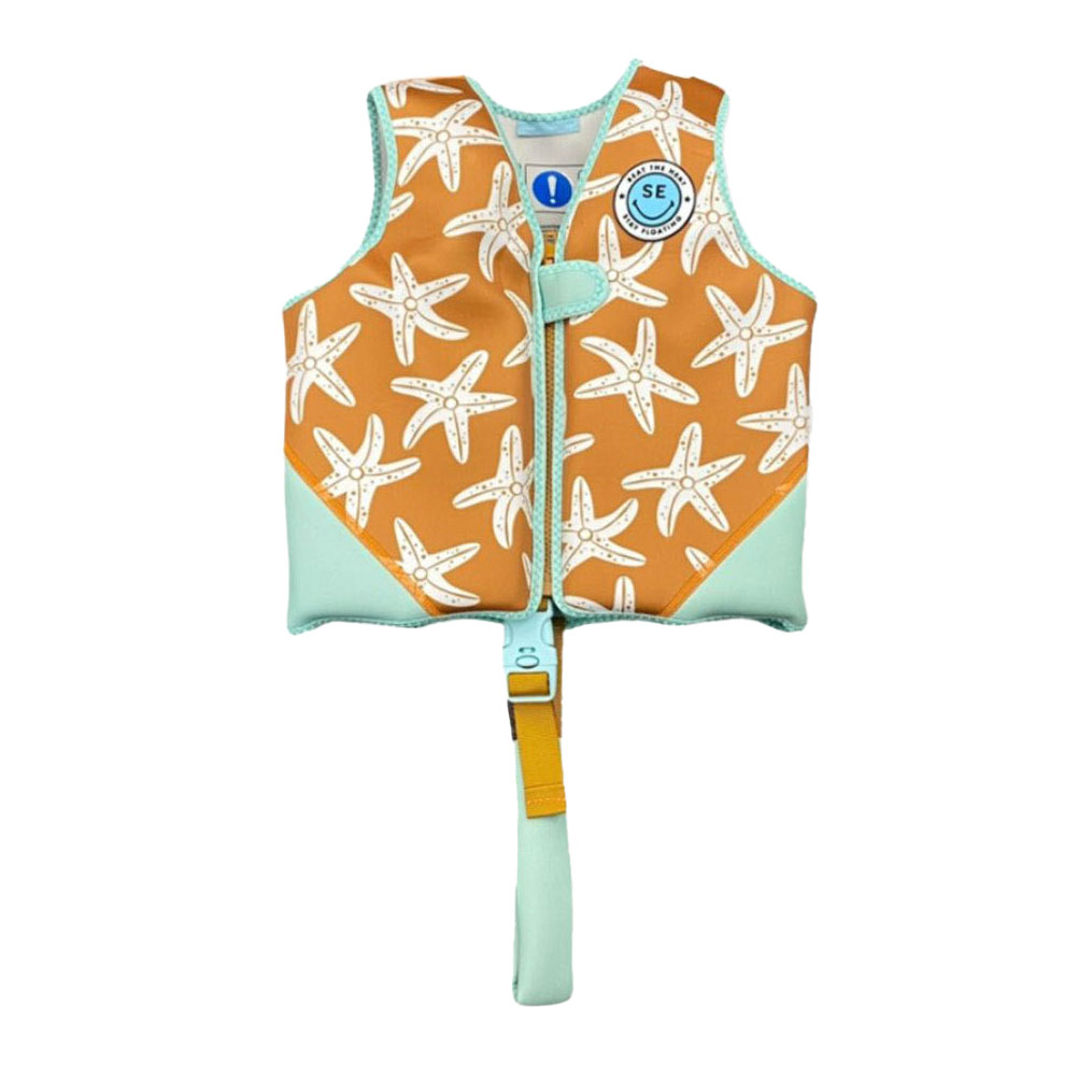 Schwimmweste Sea Star orange grün Neopren