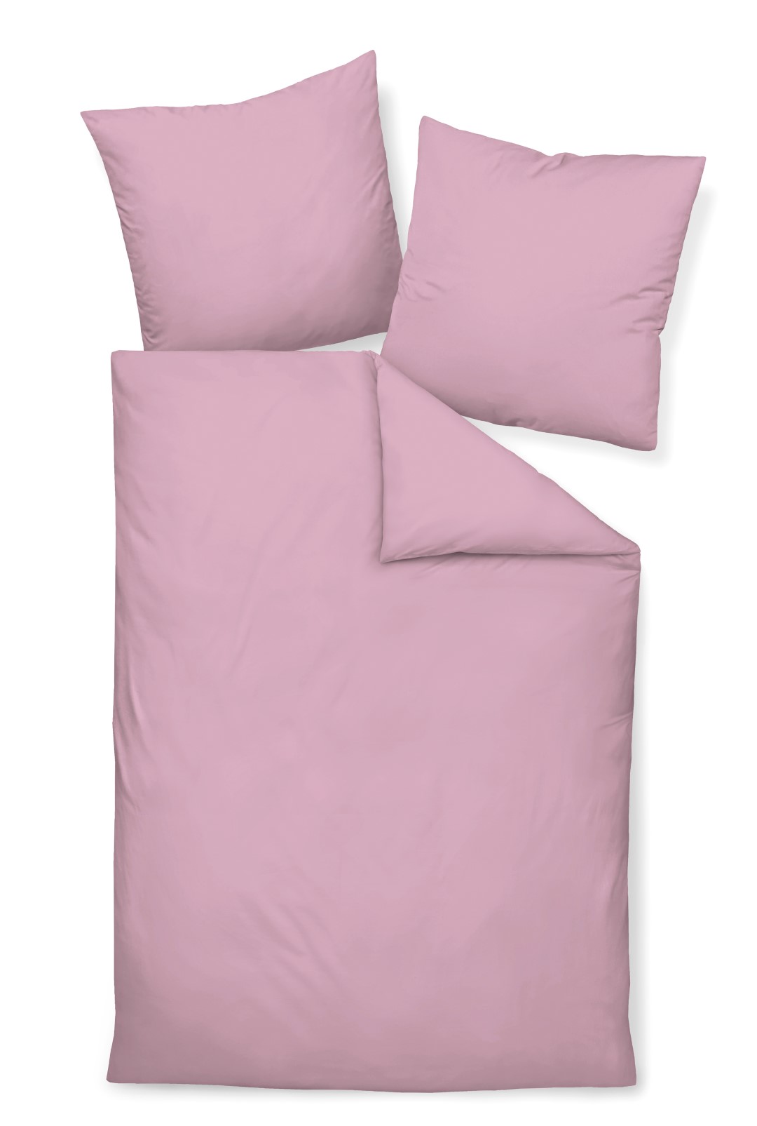 Bettwäsche Colors kreiderosé Mako-Satin
