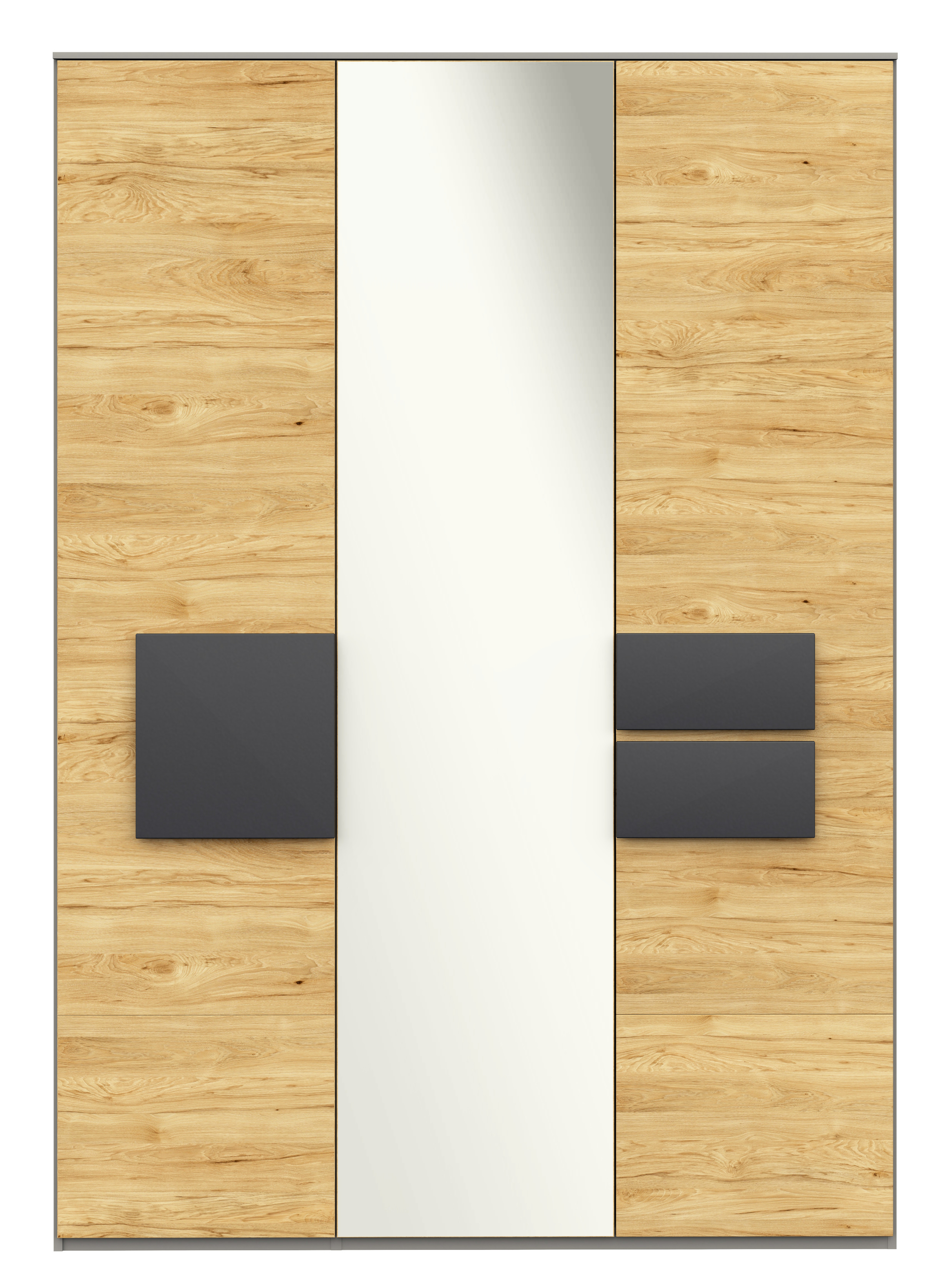 Kleiderschrank Clip braun grau Holz