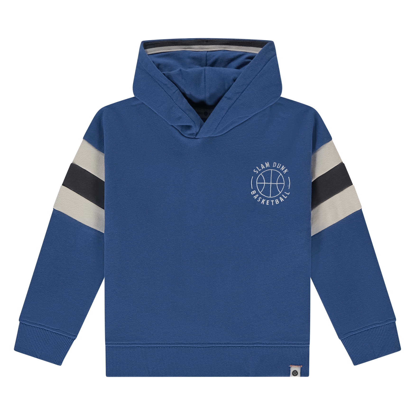 Camicia a maniche lunghe da bambino Macchie e storie in cotone blu