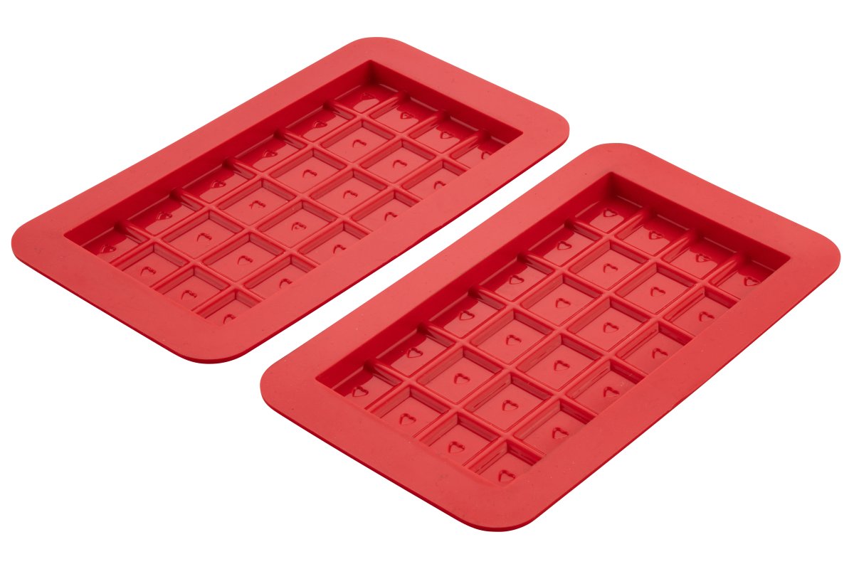 Stampo in silicone per cioccolato Barrette dolci Flexxibel Love silicone rosso