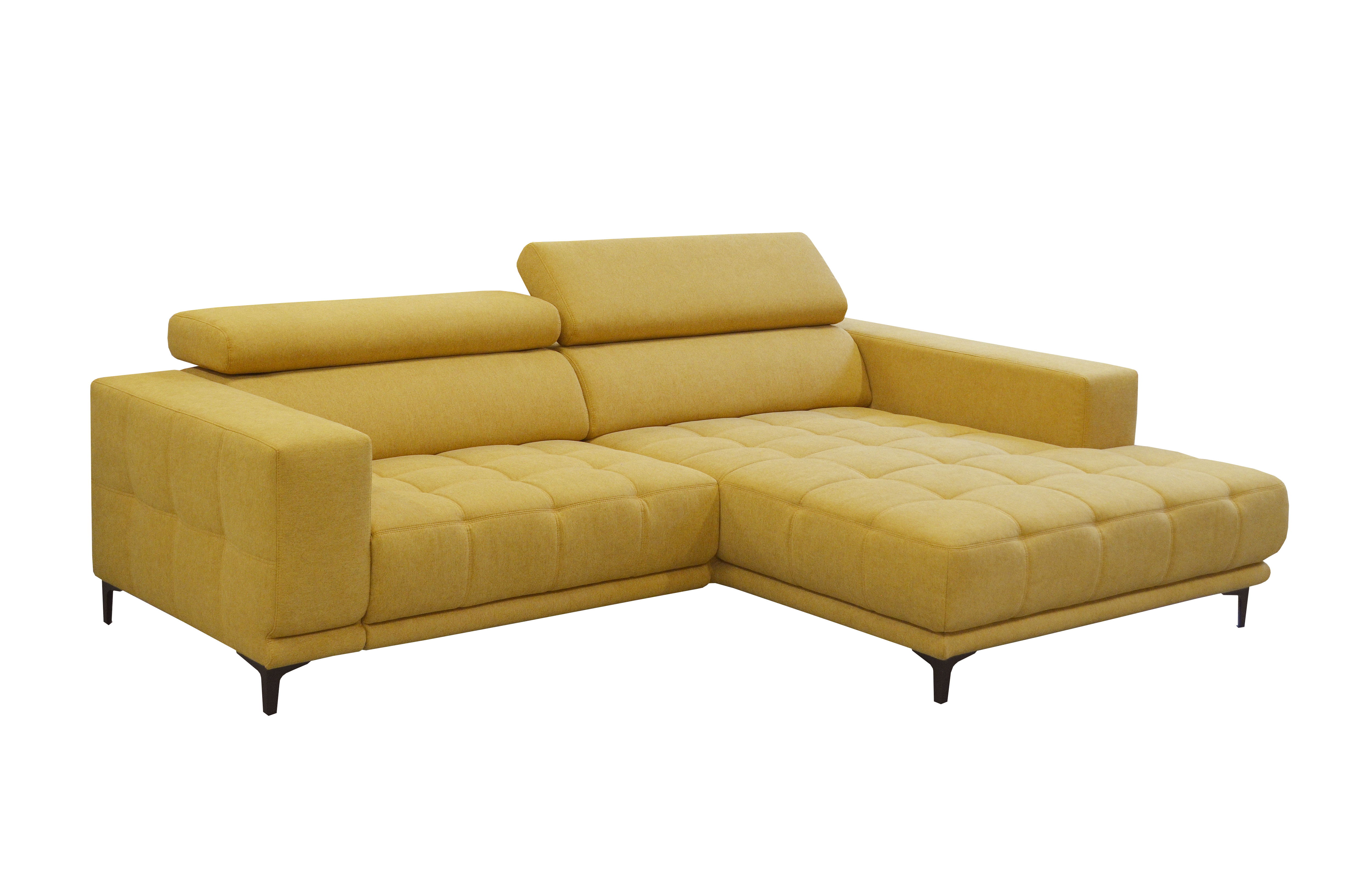 Ecksofa 7536 gelb Stoff