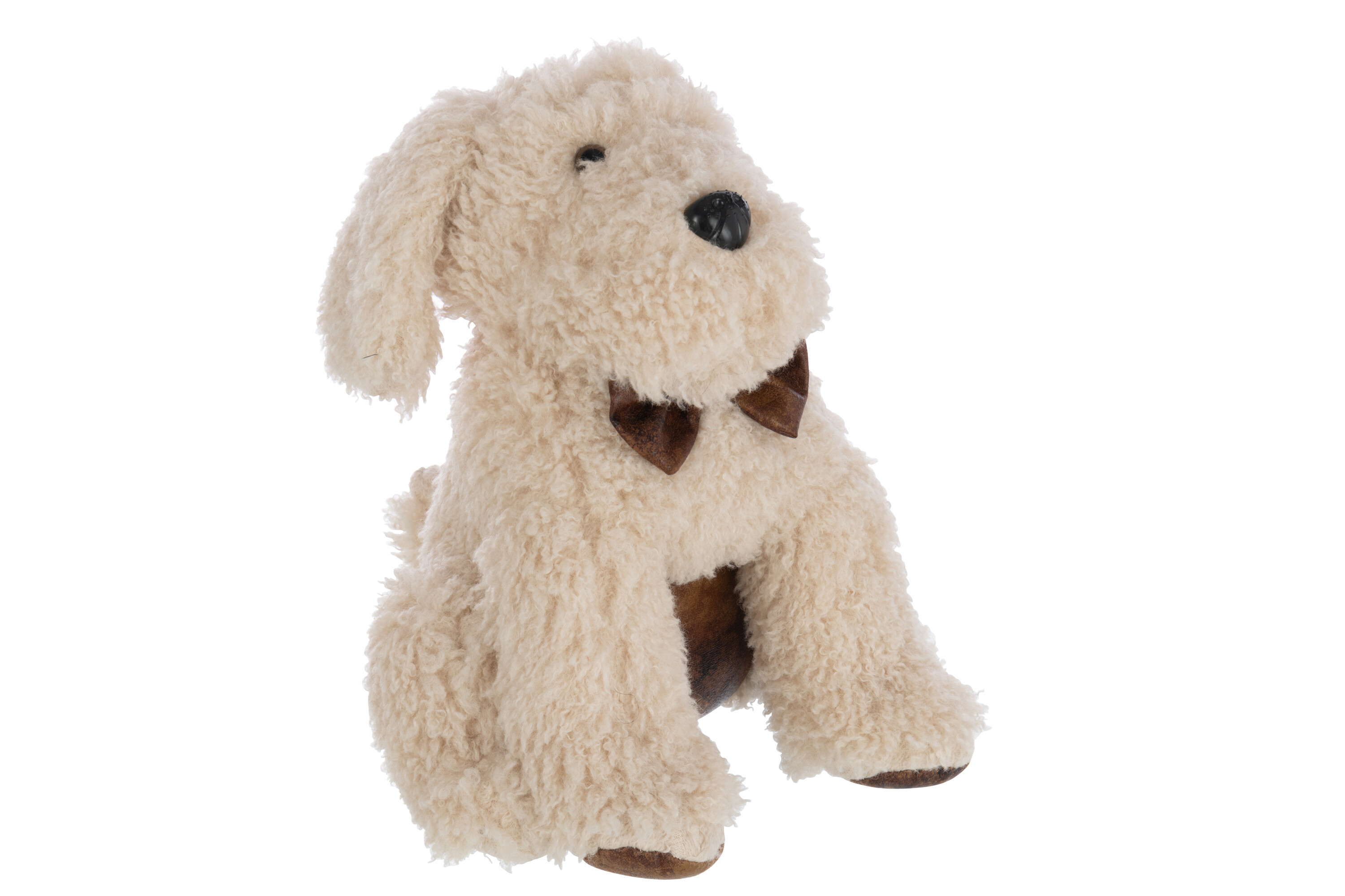Türstopper Hund hellbeige Polyester Sand