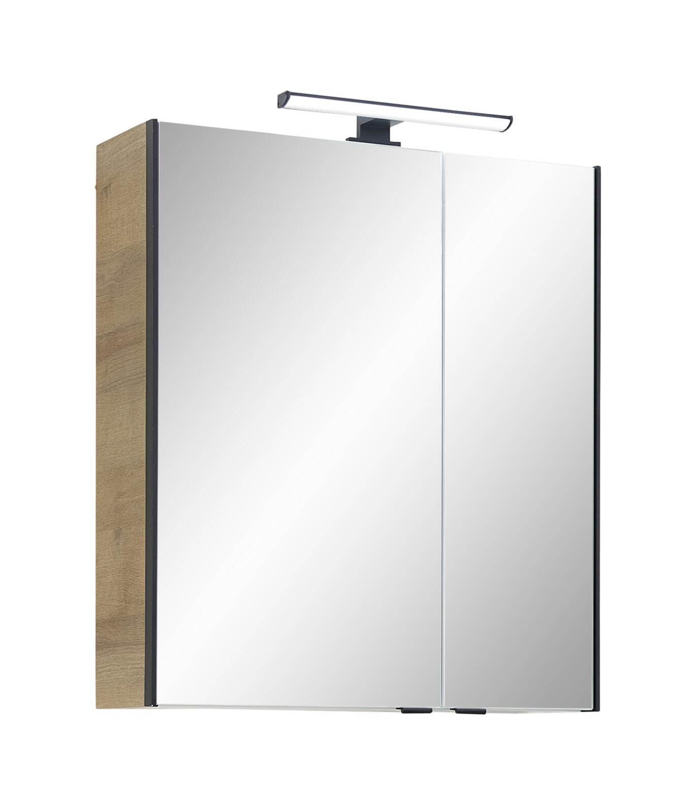 Spiegelschrank Quickset 395  braun Eiche