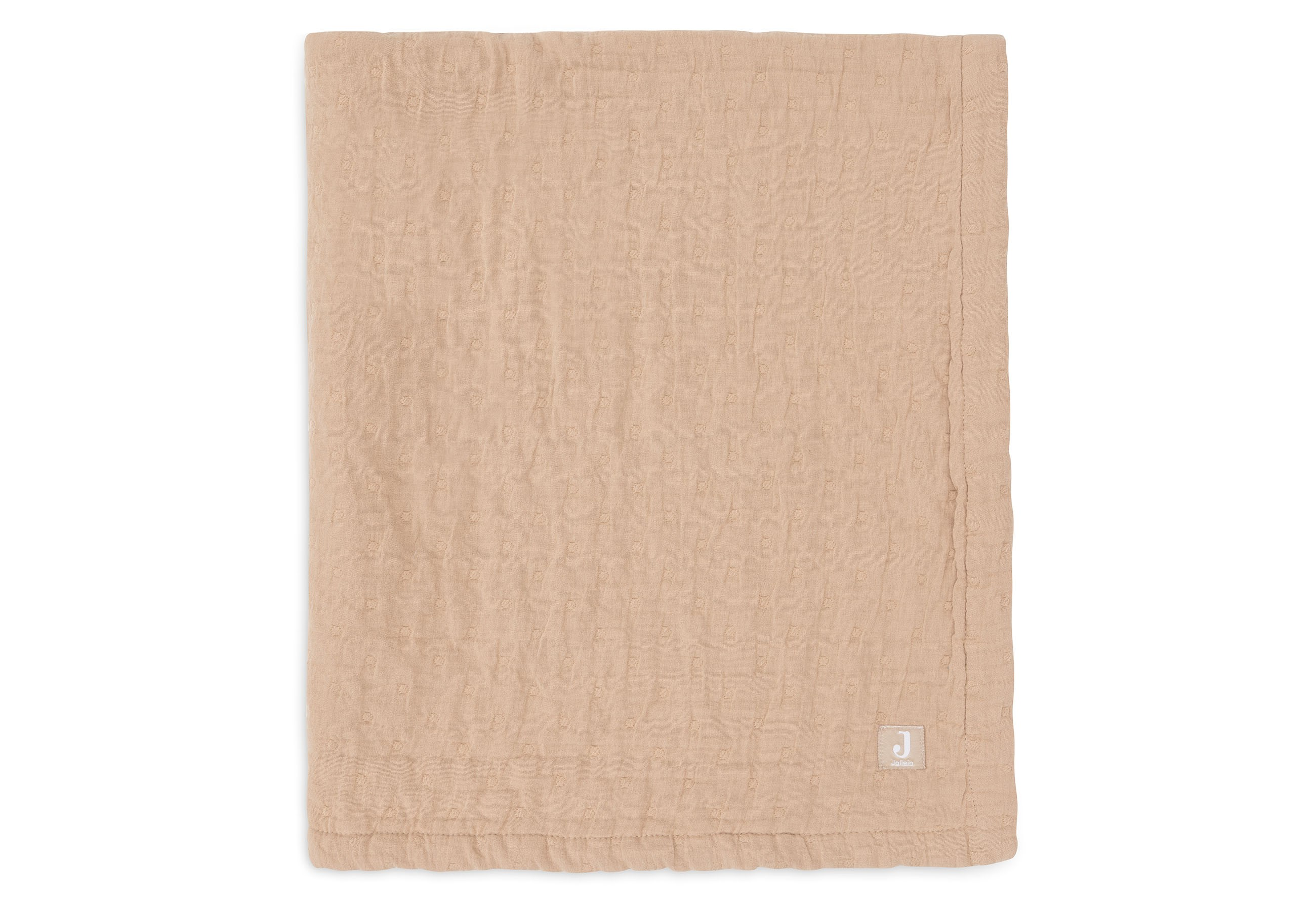 Decke Jacquard braun Baumwolle