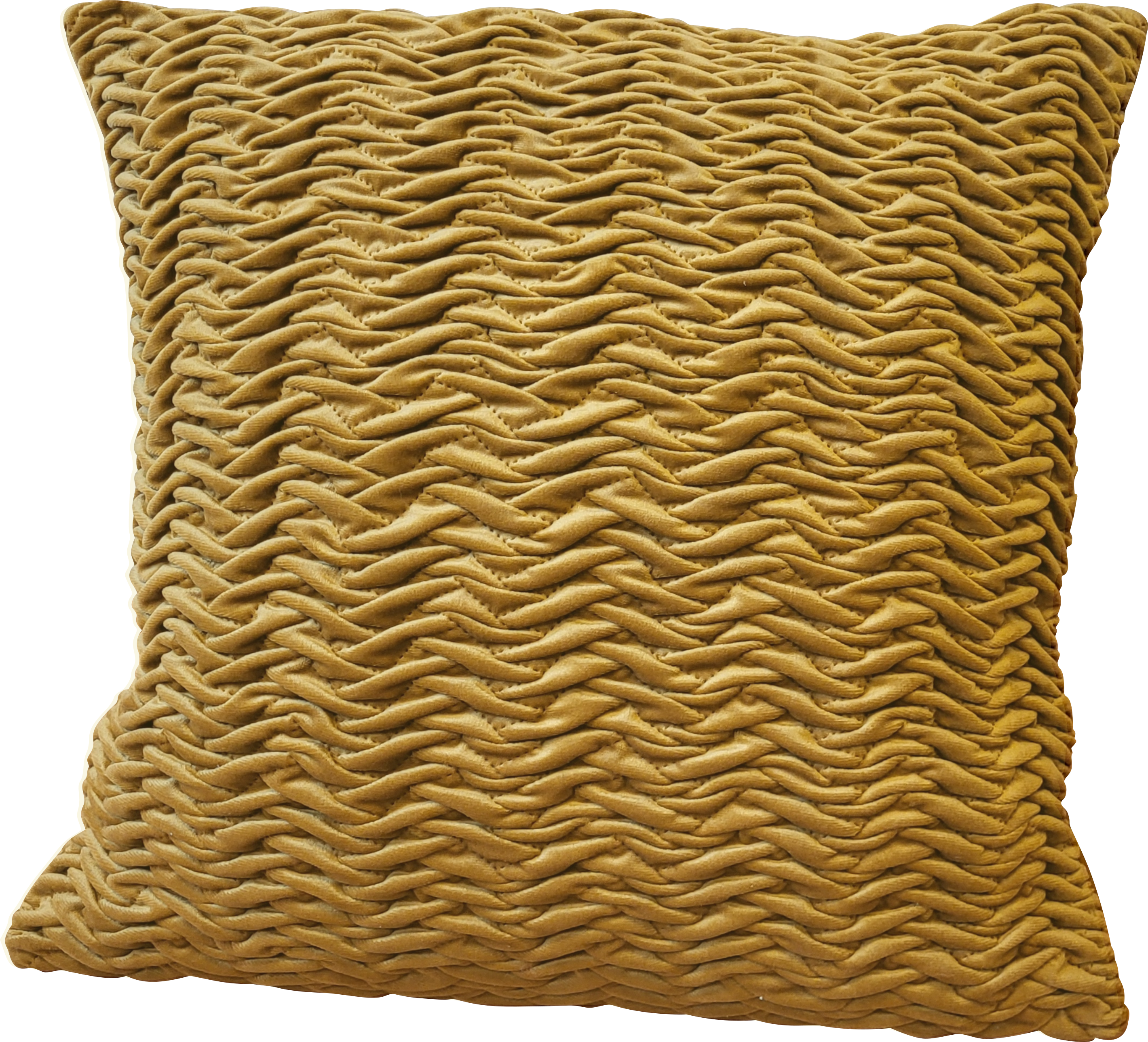 Kissenhülle Cringe curry Stoff gelb - Main Image