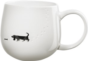 Mug Dog magu New Bone China bianco lucido