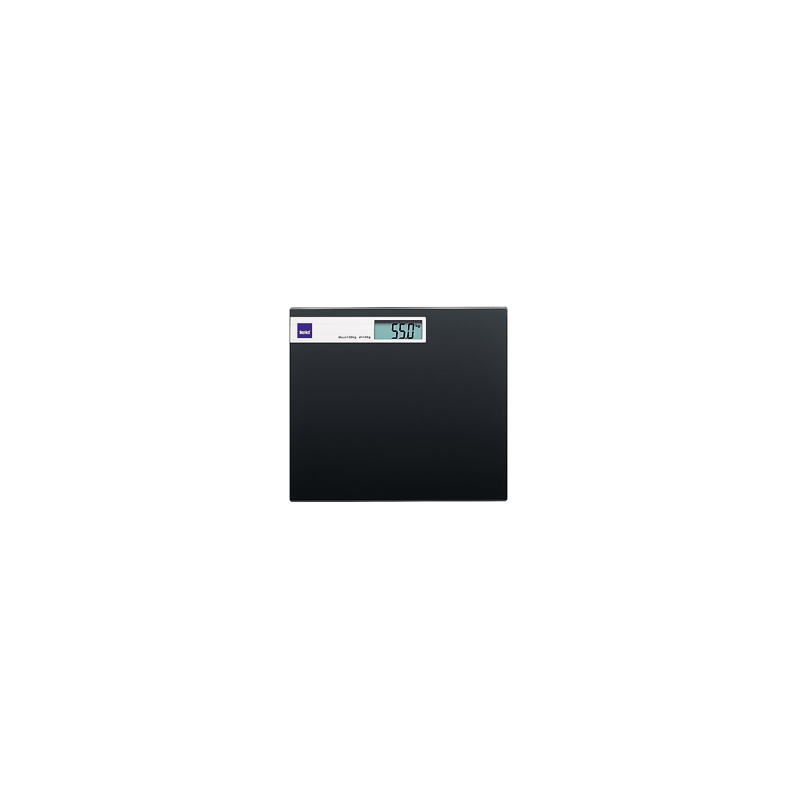 Personenwaage Graphit schwarz Glas