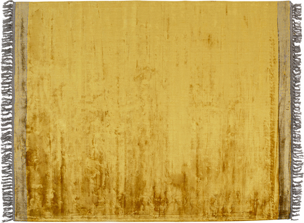 Tappeto Soleil giallo in cotone e viscosa