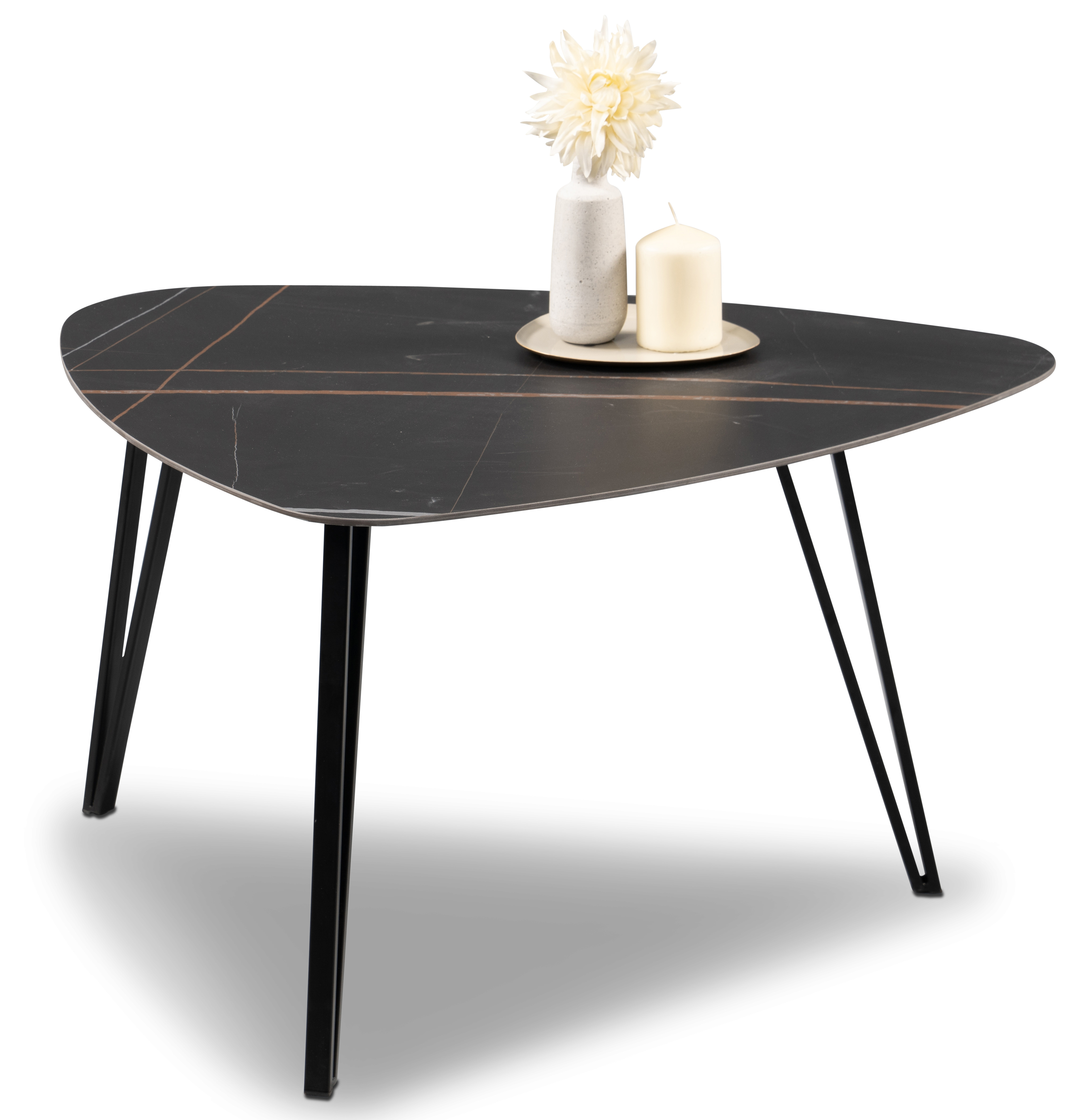 Couchtisch Liv 3 schwarz Metall