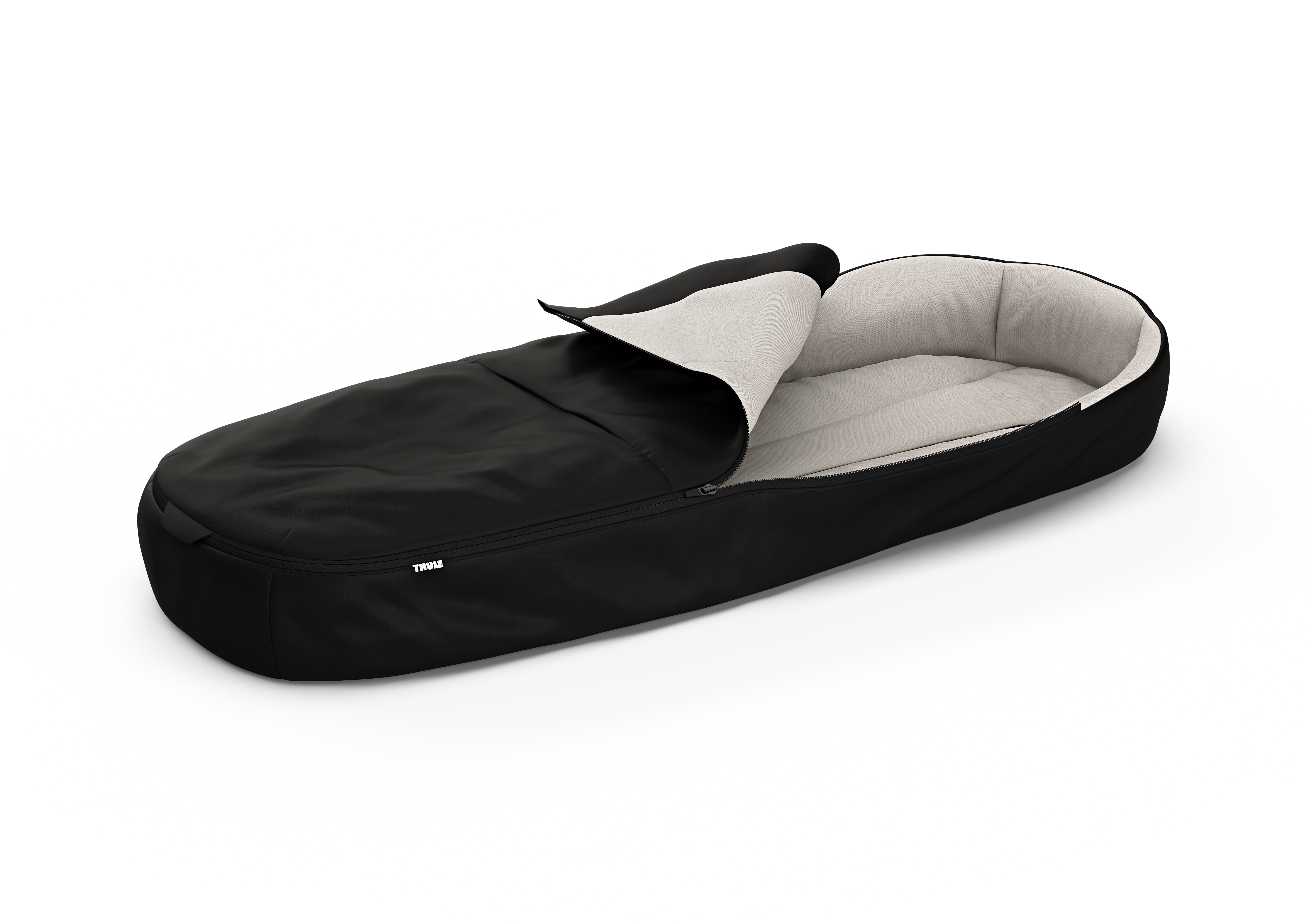 Fußsack Accessiore schwarz Stoff