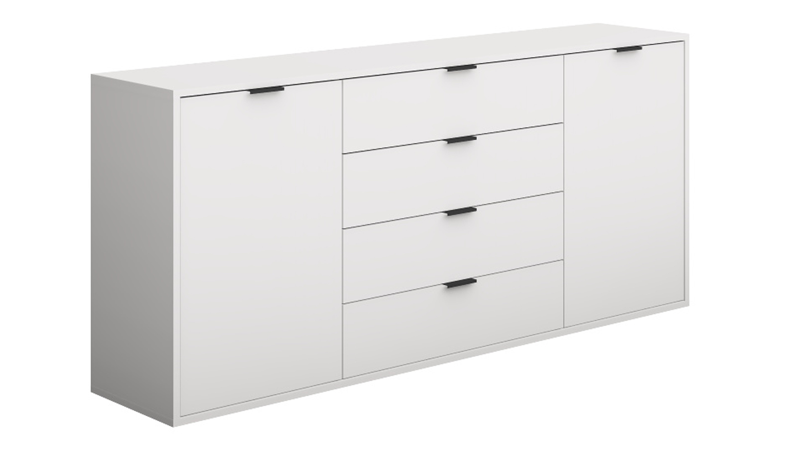 Kommode Bonnie kreidegrau Holz