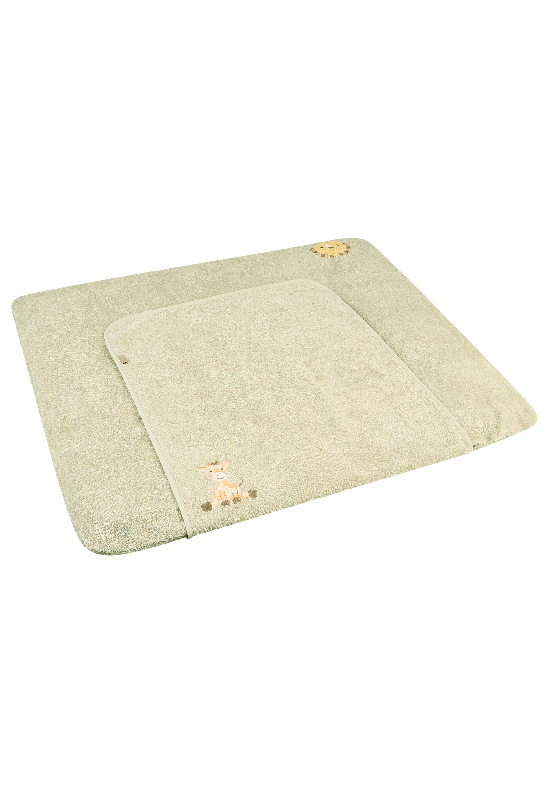 Wickelauflagenbezug Safari grau Baumwolle Polyester