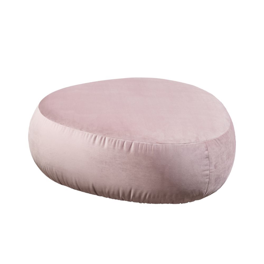 Hocker Spot rosa Stoff