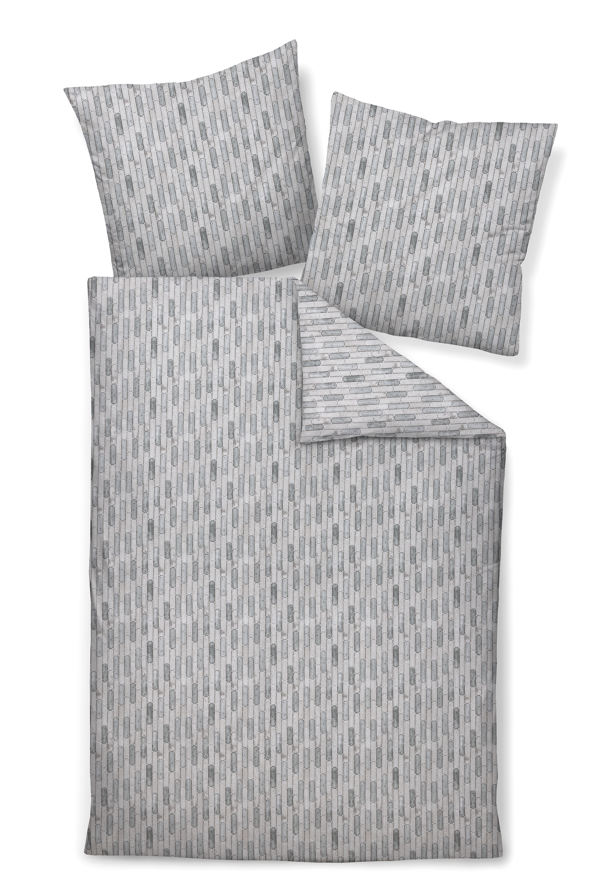 Bettwäsche TANGO greige textil | 60 x 80 + 250 x 200 cm