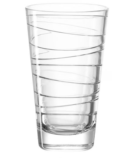 Bicchiere lungo VARIO STRUTTURA trasparente geometrico
