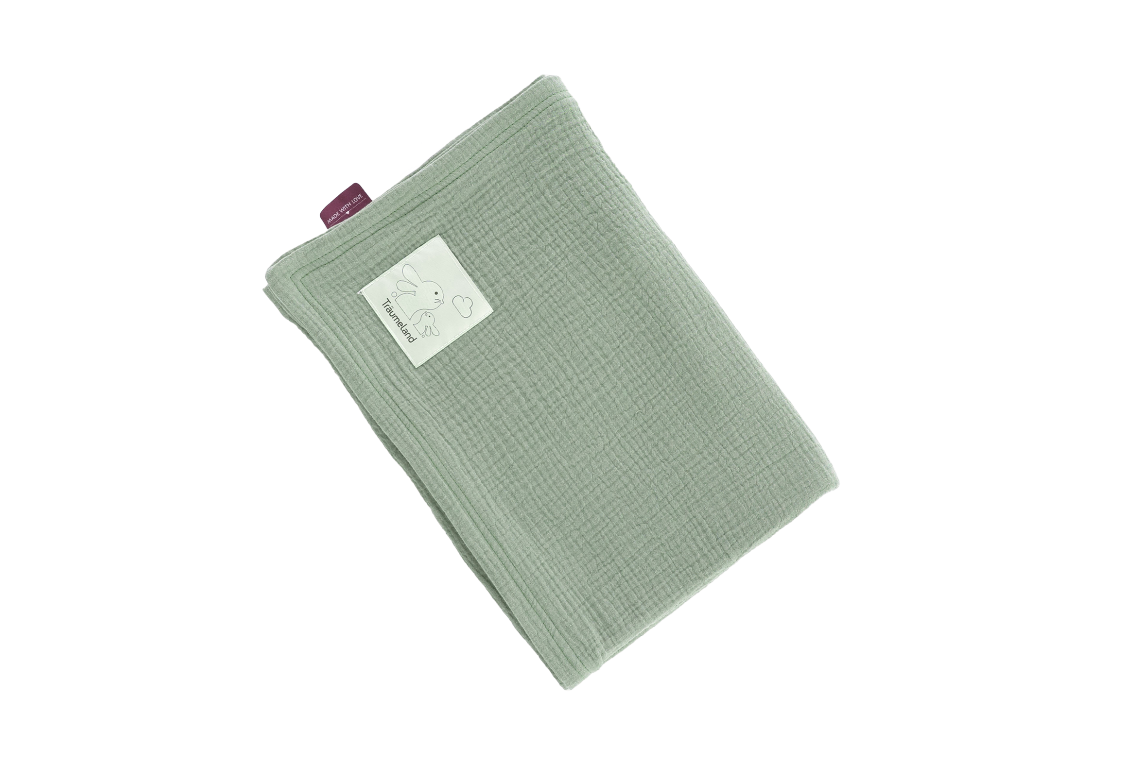 Babydecke Musselin salbei Stoff