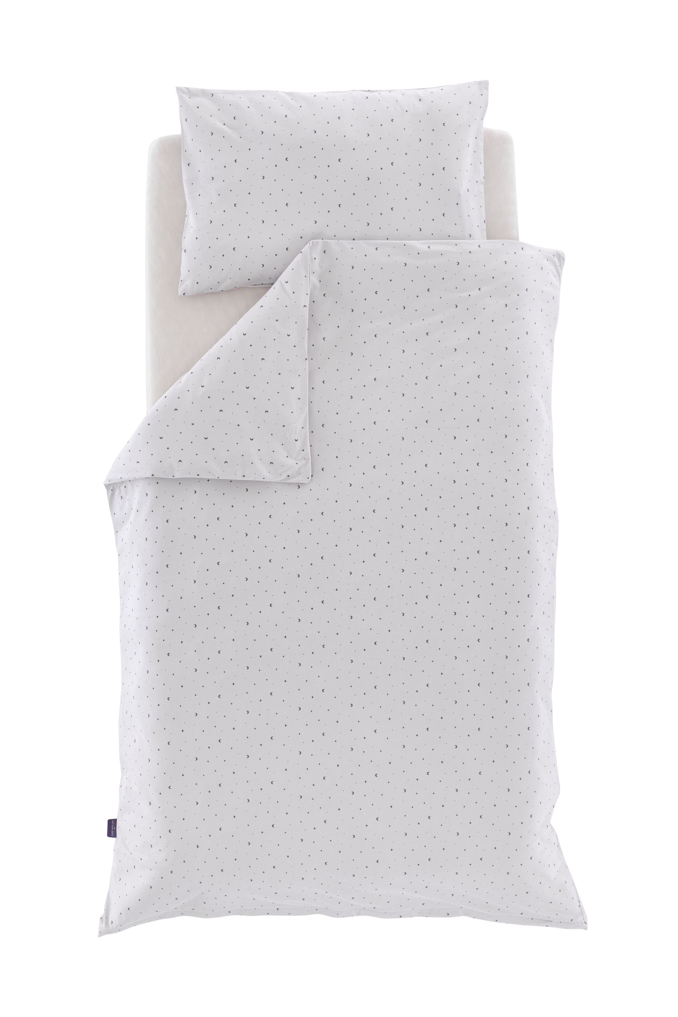 Biancheria da letto in tessuto grigio Luna