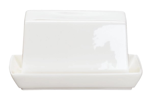 Butterdose klein Atable weiß glänzend Fine Bone China