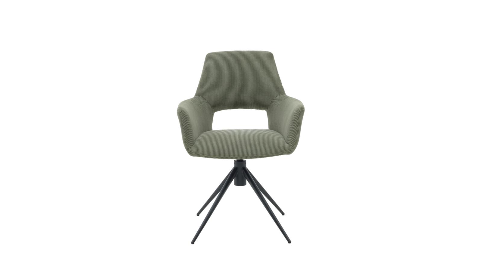 Stuhl Interliving 5605 grün Cord