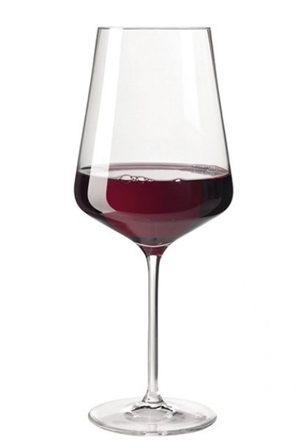 Bicchiere da vino rosso PUCCINI chiaro geometrico