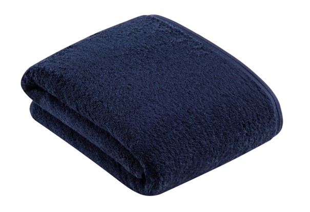 Badetuch Vegan Life blau Frottee