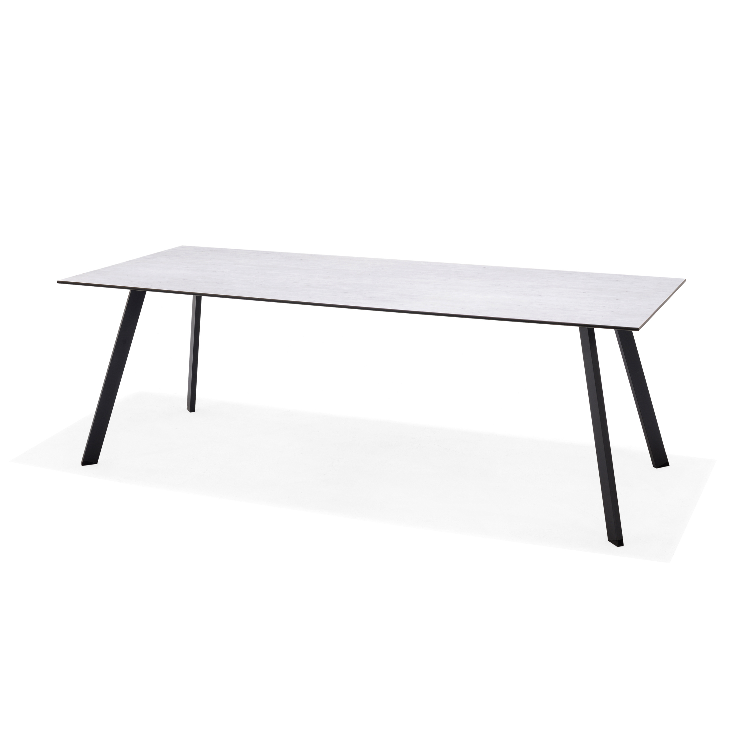 Outdoor Tavolo Opal in alluminio HPL grigio