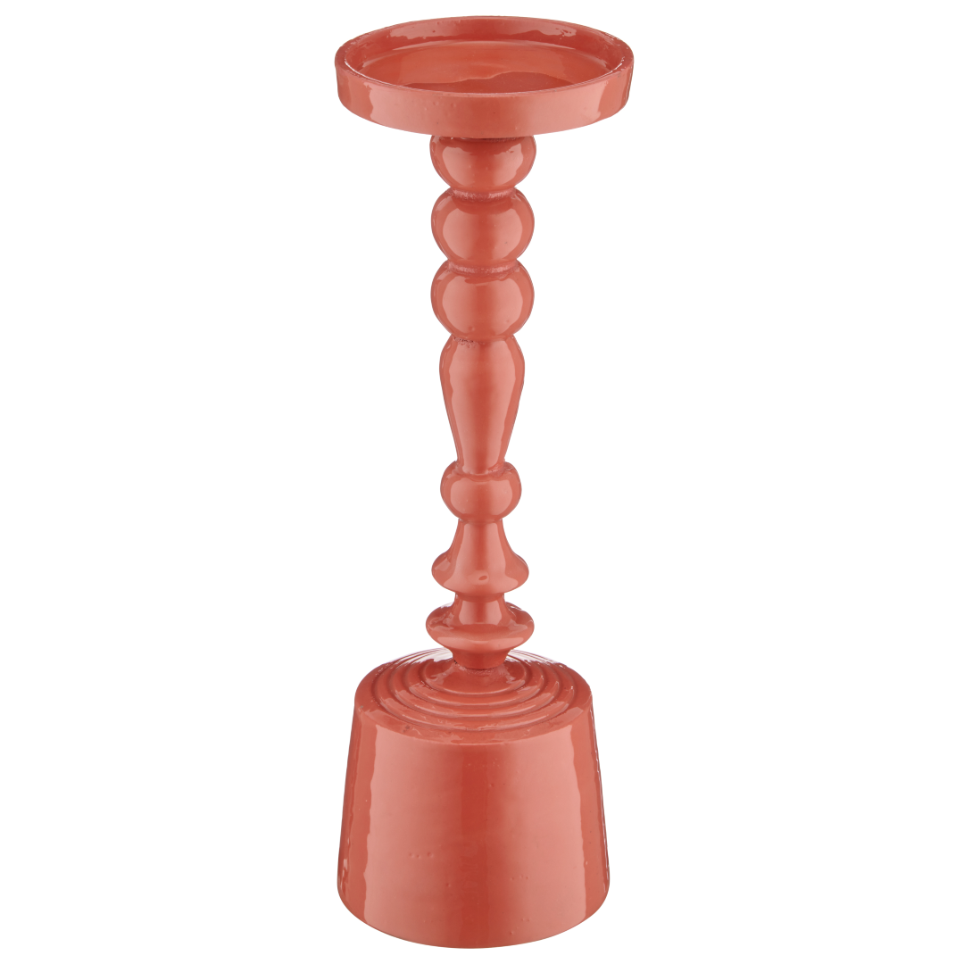 Kerzenhalter Janik Orange MetallEisen/Aluminium
