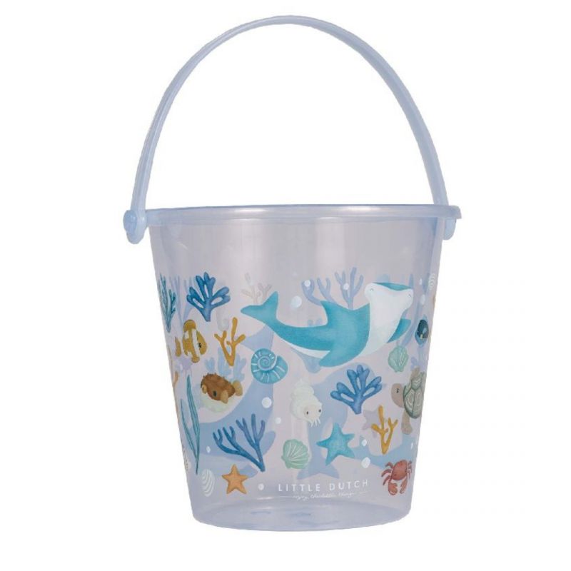Eimer Aquarium Effekt Little Dutch blau Kunststoff