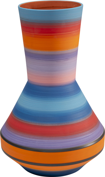 Vaso arcobaleno in dolomia multicolore