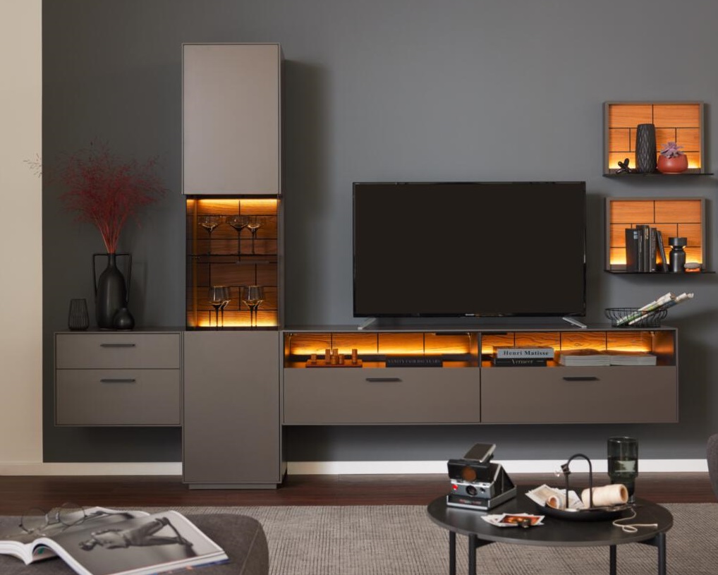 Combinazione soggiorno Interliving 2030 gau wood